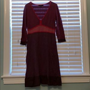 Boden wool color block dress